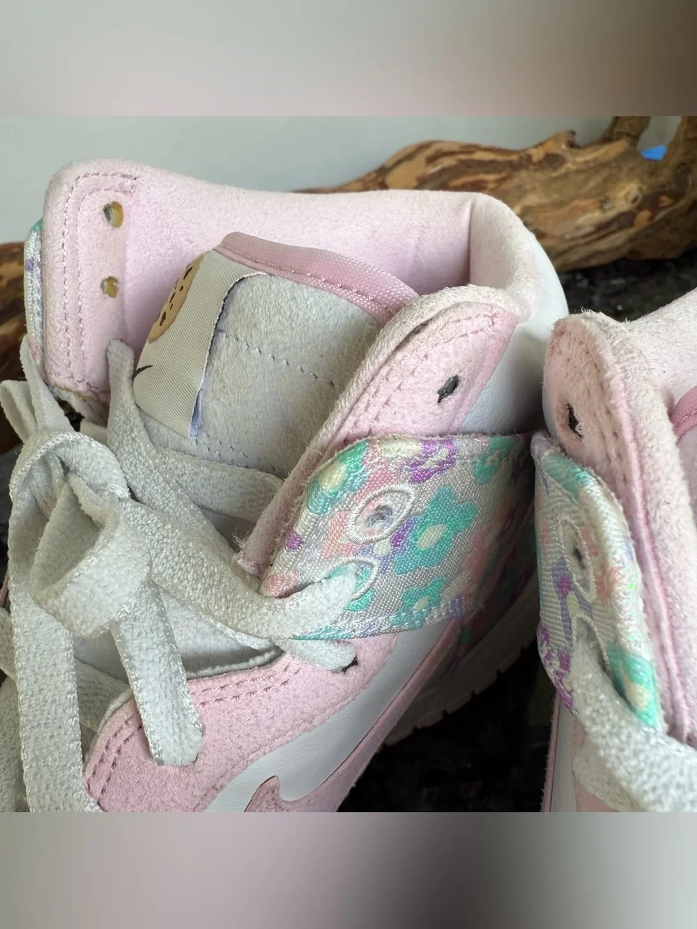 Nike x Doernbecher XIX Dunk High 'White Pink' size 11, cookie sneaker